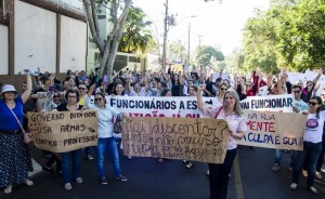 Educadores seguem em greve, sem temer ameaças - foto Marcos Labanca