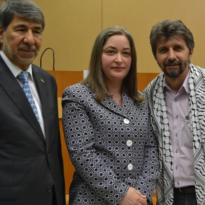 Bobato com Ministra do Turismo da Palestina e Embaixador da Palestina no Brasil