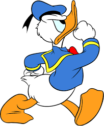 Donald, o pato mais nervoso do mundo.